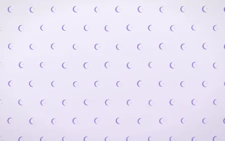 Wisteria Moons Tiled — light purple and white celestial background