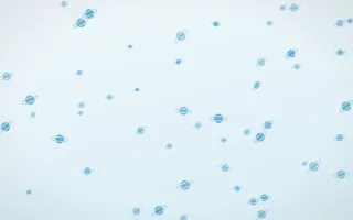 Arctic Frost Planets — light blue and white celestial background
