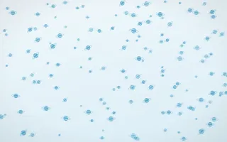 Arctic Frost Planets Dense — light blue and white celestial background
