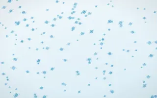 Arctic Frost Planets Dense III — light blue and white celestial background, variation III