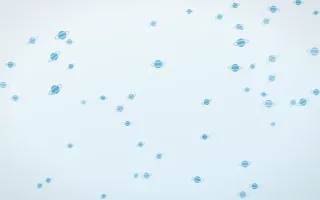 Arctic Frost Planets III — light blue and white celestial background, variation III