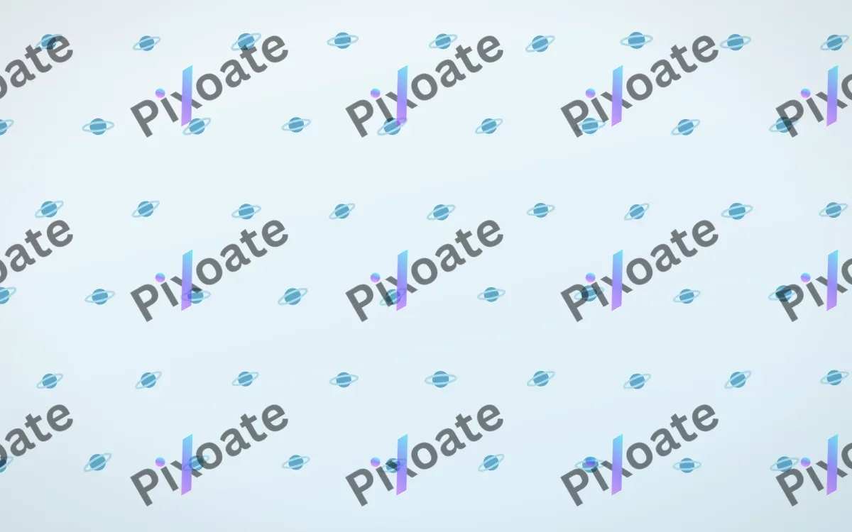 Arctic Frost Planets Tiled — light blue and white celestial background