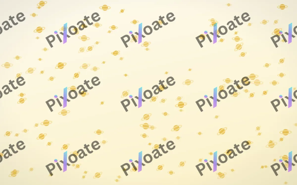 Buttercream Planets Dense — light gold, yellow and white celestial background