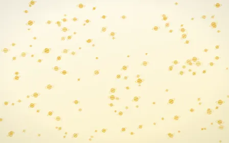 Buttercream Planets Dense — light gold, yellow and white celestial background