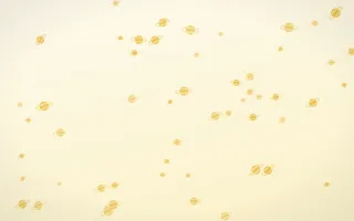 Buttercream Planets II — light gold, yellow and white celestial background, variation II