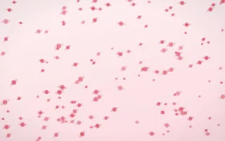 Cherry Soda Planets Dense II — light red and white celestial background, variation II