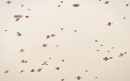 Espresso Planets — light brown, orange and beige celestial background