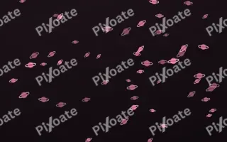 Flamingo Noir Planets — dark pink and black celestial background