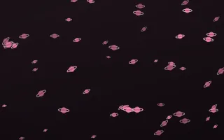 Flamingo Noir Planets II — dark pink and black celestial background, variation II