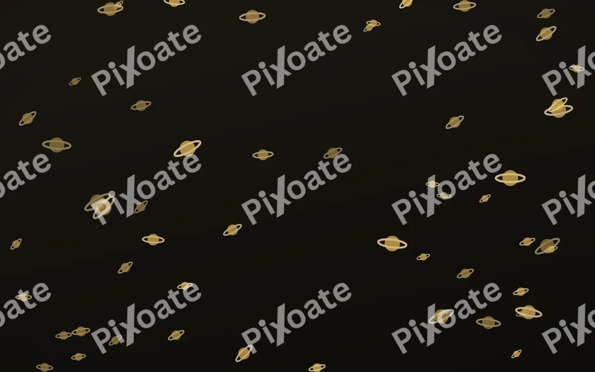 Golden Noir Planets — dark gold, yellow and black celestial background