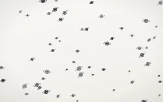 Inkline Planets — light grey and white celestial background