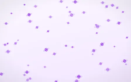 Lilac Planets — light purple and white celestial background