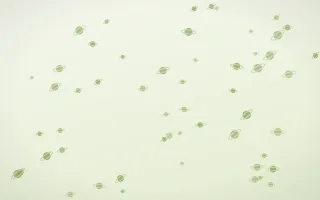 Matcha Latte Planets — light green and white celestial background