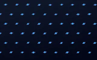 Midnight Planets — dark blue celestial background