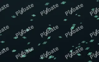 Midnight Garden Planets II — dark green and black celestial background, variation II