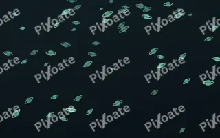 Midnight Garden Planets III — dark green and black celestial background, variation III