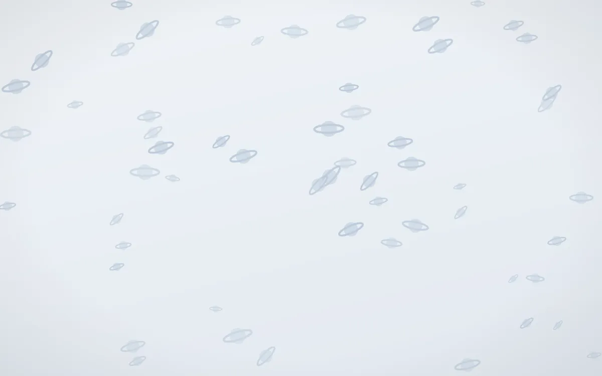 Mist Blue Planets — light blue and white celestial background