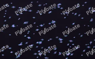 Neon Noir Planets Dense — dark purple, teal and black celestial background