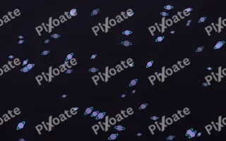 Neon Noir Planets III — dark purple, teal and black celestial background, variation III