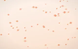 Peach Fuzz Planets III — light orange and white celestial background, variation III