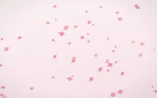 Rosewater Planets — light pink and white celestial background