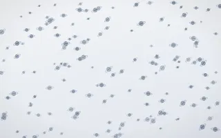 Slate Mist Planets Dense — light blue and white celestial background