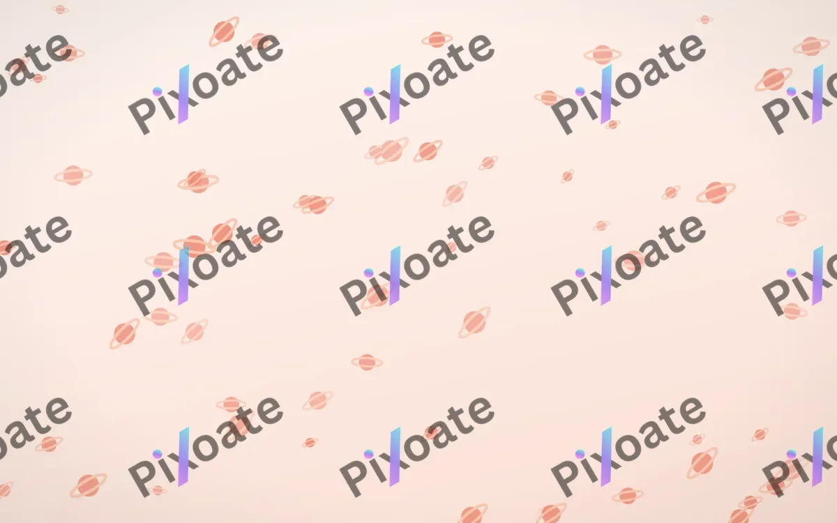 Sorbet Planets — light red, orange and white celestial background