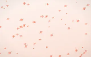 Sorbet Planets — light red, orange and white celestial background