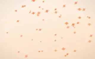 Sunset Pop Planets — light orange and beige celestial background
