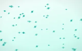 Teal Planets — light teal and white celestial background