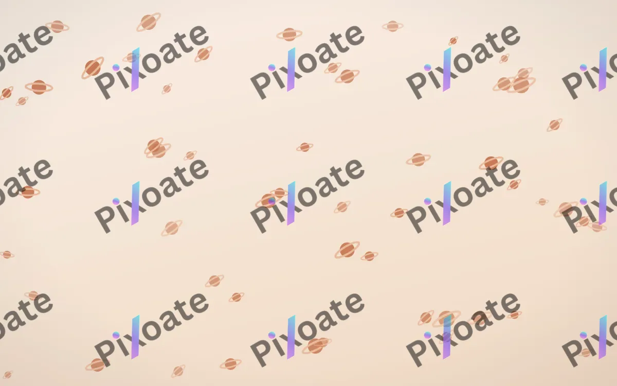 Terracotta Planets — light orange and beige celestial background