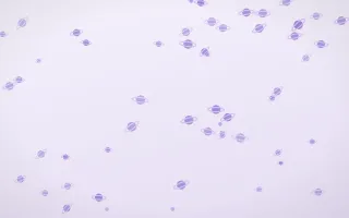Wisteria Planets — light purple and white celestial background