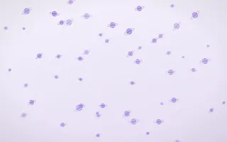 Wisteria Planets II — light purple and white celestial background, variation II
