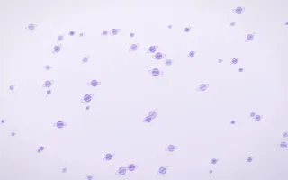 Wisteria Planets III — light purple and white celestial background, variation III