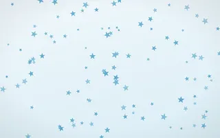 Arctic Frost Stars — light blue and white celestial background