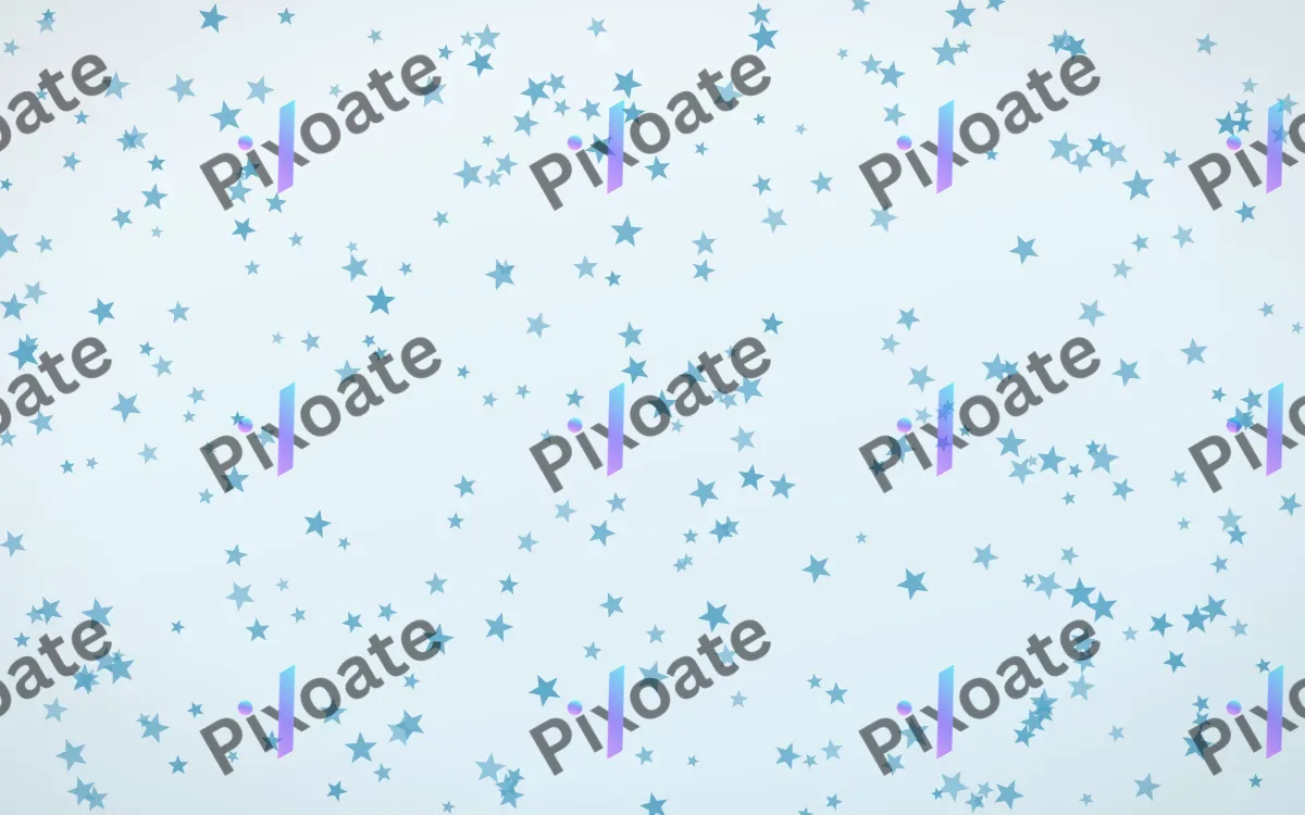 Arctic Frost Stars Dense — light blue and white celestial background