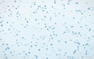 Arctic Frost Stars Dense — light blue and white celestial background