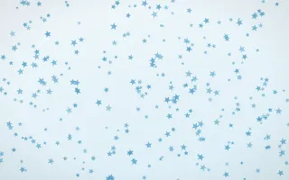 Arctic Frost Stars Dense II — light blue and white celestial background, variation II
