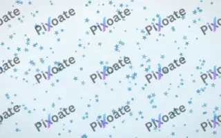 Arctic Frost Stars Dense II — light blue and white celestial background, variation II