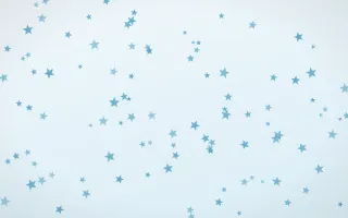 Arctic Frost Stars III — light blue and white celestial background, variation III