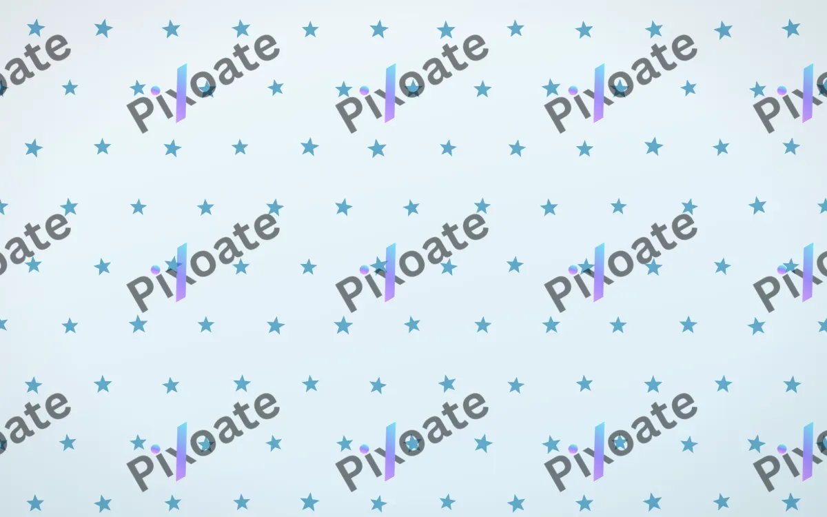 Arctic Frost Stars Tiled — light blue and white celestial background