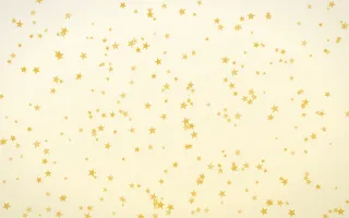 Buttercream Stars Dense — light gold, yellow and white celestial background