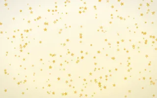 Buttercream Stars Dense II — light gold, yellow and white celestial background, variation II