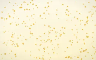 Buttercream Stars Dense III — light gold, yellow and white celestial background, variation III