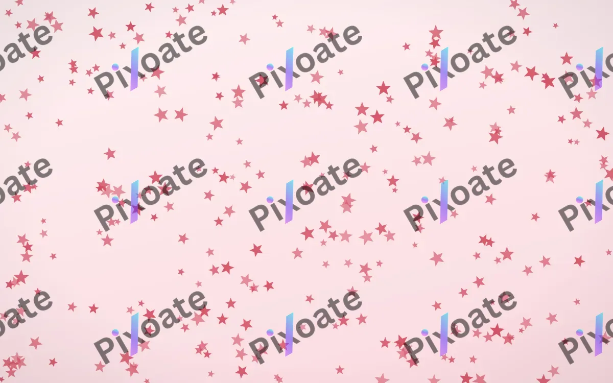 Cherry Soda Stars Dense — light red and white celestial background