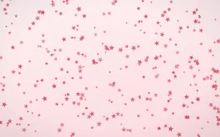Cherry Soda Stars Dense II — light red and white celestial background, variation II