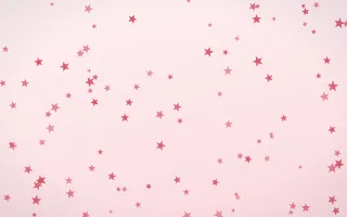 Cherry Soda Stars III — light red and white celestial background, variation III