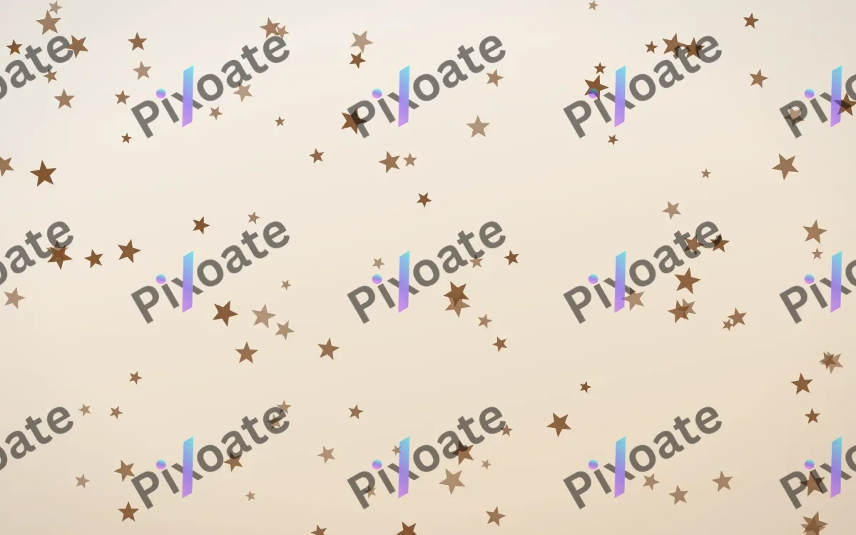 Cocoa Stars — light brown, orange and white celestial background