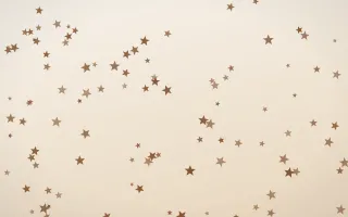 Cocoa Stars II — light brown, orange and white celestial background, variation II