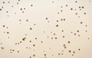 Cocoa Stars III — light brown, orange and white celestial background, variation III